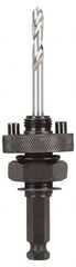 Milwaukee Tool - 1-1/4" to 6" Hole Diam, 1/2" Min Chuck, Hole Cutting Tool Arbor - Benchmark Tooling