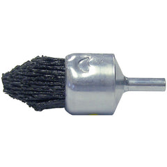 1″ Dia FME-Compliant Black Nylox Controlled Flare End Brush, .035/80CG Fill - Benchmark Tooling