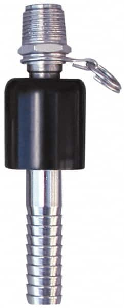 SuperKlean - NPT x 5/8" Hose Barb, Ball Type Swivel Hose Adapter - Stainless Steel - Benchmark Tooling