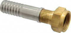 SuperKlean - 3/4 FGHT x 3/4" Hose Barb, FGHT x Hose Barb Swivel - Brass & Stainless Steel - Benchmark Tooling