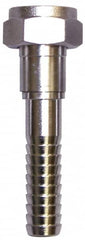 SuperKlean - FGHT x 5/8" Hose Barb, FGHT x Hose Barb Swivel - Stainless Steel - Benchmark Tooling