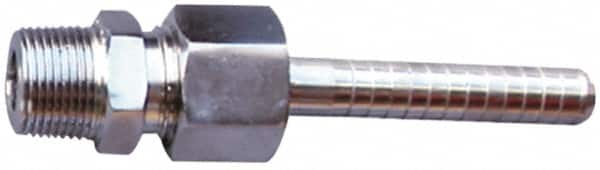 SuperKlean - NPT x 1/2" Hose Barb, 3 Piece Mixer Adapter - Stainless Steel - Benchmark Tooling