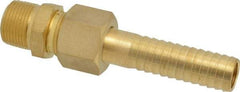 SuperKlean - NPT x 3/4" Hose Barb, 3 Piece Mixer Adapter - Brass - Benchmark Tooling