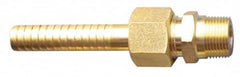 SuperKlean - NPT x 5/8" Hose Barb, 3 Piece Mixer Adapter - Brass - Benchmark Tooling