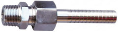 SuperKlean - NPT x 5/8" Hose Barb, 3 Piece Mixer Adapter - Stainless Steel - Benchmark Tooling