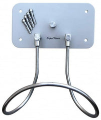 SuperKlean - Air & Water Hose Rack - Stainless Steel Plate, Bolts & Anchor Bolts - Benchmark Tooling