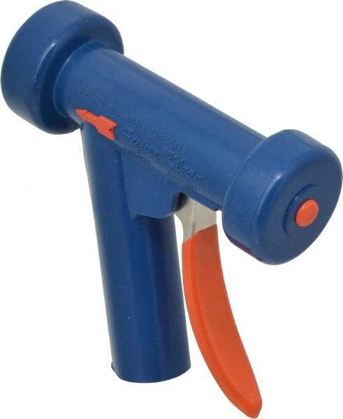 SuperKlean - Insulated, Aluminum Pistol Grip Spray Nozzle for 1/2" Pipe - Light Blue, 1/2 NPT - Benchmark Tooling