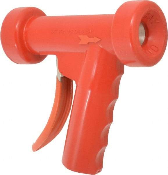 SuperKlean - Insulated, Aluminum Pistol Grip Spray Nozzle for 1/2" Pipe - Red, 1/2 NPT - Benchmark Tooling