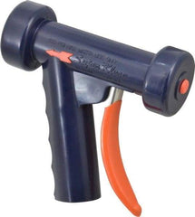 SuperKlean - Insulated, Brass Pistol Grip Spray Nozzle for 1/2" Pipe - Dark Blue, 1/2 NPT - Benchmark Tooling