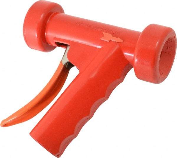 SuperKlean - Insulated, Brass Pistol Grip Spray Nozzle for 1/2" Pipe - Red, 1/2 NPT - Benchmark Tooling