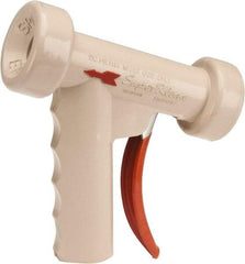 SuperKlean - Insulated, Stainless Steel Pistol Grip Spray Nozzle for 1/2" Pipe - White, 1/2 NPT - Benchmark Tooling