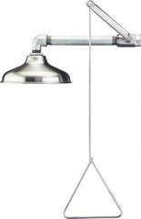 PRO-SAFE - Plumbed Drench Showers Mount: Horizontal Shower Head Material: Stainless Steel - Benchmark Tooling