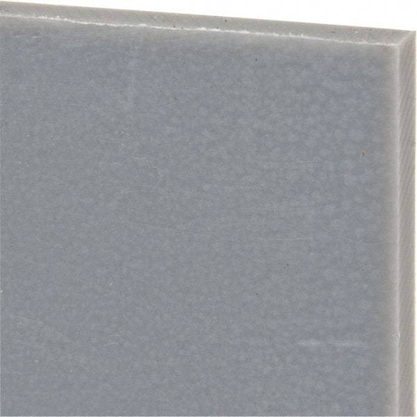Made in USA - 1/4" Thick x 12" Wide x 2' Long, Polyethylene (UHMW) Sheet - Black, Oil-Filled Grade - Benchmark Tooling