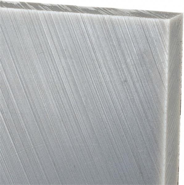 Made in USA - 1/2" Thick x 24" Wide x 3' Long, Polyethylene (UHMW) Sheet - Gray, Oil-Filled Grade - Benchmark Tooling