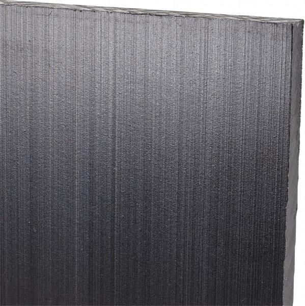 Made in USA - 1/4" Thick x 12" Wide x 1' Long, Polyethylene (UHMW) Sheet - Black, Antistatic Grade - Benchmark Tooling