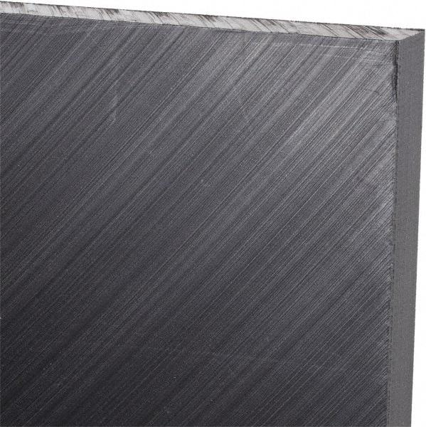 Made in USA - 3/8" Thick x 12" Wide x 1' Long, Polyethylene (UHMW) Sheet - Black, Antistatic Grade - Benchmark Tooling