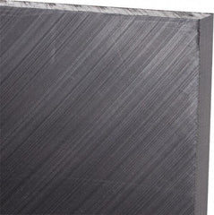 Made in USA - 3/8" Thick x 12" Wide x 3' Long, Polyethylene (UHMW) Sheet - Black, Antistatic Grade - Benchmark Tooling