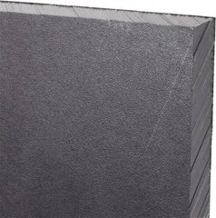 Made in USA - 1/2" Thick x 12" Wide x 3' Long, Polyethylene (UHMW) Sheet - Black, Antistatic Grade - Benchmark Tooling