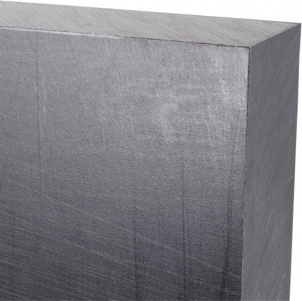 Made in USA - 1" Thick x 12" Wide x 3' Long, Polyethylene (UHMW) Sheet - Black, Antistatic Grade - Benchmark Tooling