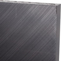 Made in USA - 3/8" Thick x 24" Wide x 2' Long, Polyethylene (UHMW) Sheet - Black, Antistatic Grade - Benchmark Tooling