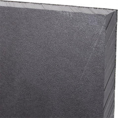 Made in USA - 1/2" Thick x 24" Wide x 2' Long, Polyethylene (UHMW) Sheet - Black, Antistatic Grade - Benchmark Tooling