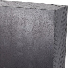 Made in USA - 1-1/2" Thick x 24" Wide x 2' Long, Polyethylene (UHMW) Sheet - Black, Antistatic Grade - Benchmark Tooling