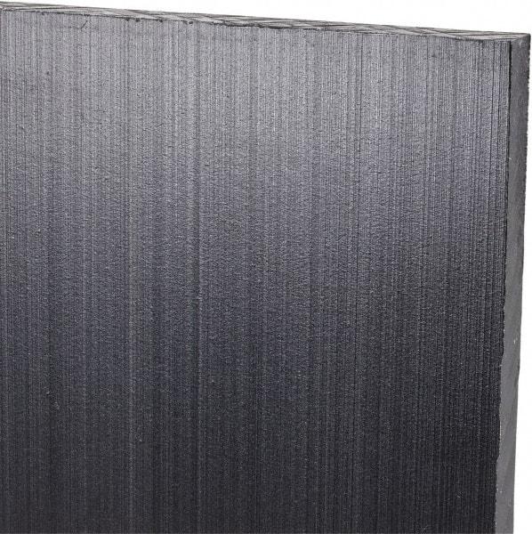 Made in USA - 1/4" Thick x 24" Wide x 3' Long, Polyethylene (UHMW) Sheet - Black, Antistatic Grade - Benchmark Tooling