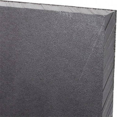 Made in USA - 1/2" Thick x 24" Wide x 3' Long, Polyethylene (UHMW) Sheet - Black, Antistatic Grade - Benchmark Tooling