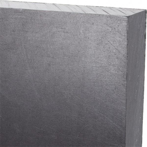 Made in USA - 3/4" Thick x 24" Wide x 3' Long, Polyethylene (UHMW) Sheet - Black, Antistatic Grade - Benchmark Tooling