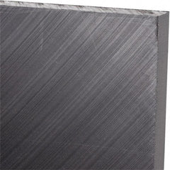 Made in USA - 3/8" Thick x 24" Wide x 4' Long, Polyethylene (UHMW) Sheet - Black, Antistatic Grade - Benchmark Tooling