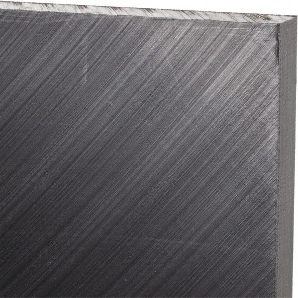 Made in USA - 1/2" Thick x 24" Wide x 4' Long, Polyethylene (UHMW) Sheet - Black, Antistatic Grade - Benchmark Tooling