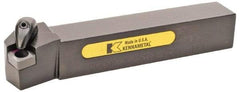 Kennametal - DSKN, Right Hand Cut, 15° Lead Angle, 25mm Shank Height x 25mm Shank Width, Negative Rake Indexable Turning Toolholder - 150mm OAL, SN..1204.. Insert Compatibility, Series Kenclamp - Benchmark Tooling