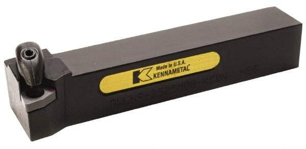 Kennametal - DWLN, Right Hand Cut, 5° Lead Angle, 25mm Shank Height x 25mm Shank Width, Negative Rake Indexable Turning Toolholder - 150mm OAL, WN.. Insert Compatibility, Series Kenclamp - Benchmark Tooling