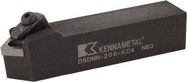 Kennametal - DSDN, Neutral Cut, 45° Lead Angle, 1-1/4" Shank Height x 1-1/4" Shank Width, Negative Rake Indexable Turning Toolholder - 6" OAL, SN..643 Insert Compatibility, Series Kenloc - Benchmark Tooling