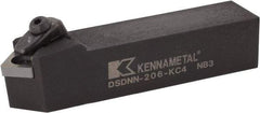 Kennametal - DSDN, Neutral Cut, 45° Lead Angle, 1-1/4" Shank Height x 1-1/4" Shank Width, Negative Rake Indexable Turning Toolholder - 6" OAL, SN..643 Insert Compatibility, Series Kenloc - Benchmark Tooling