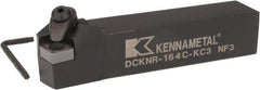 Kennametal - DCKN, Right Hand Cut, 15° Lead Angle, 1" Shank Height x 1" Shank Width, Negative Rake Indexable Turning Toolholder - 5" OAL, CN..42. Insert Compatibility, Series Kenclamp - Benchmark Tooling