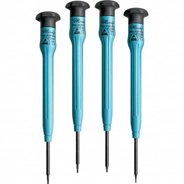 Moody Tools - Precision & Specialty Screwdrivers Type: Torx Overall Length Range: 3" - 6.9" - Benchmark Tooling