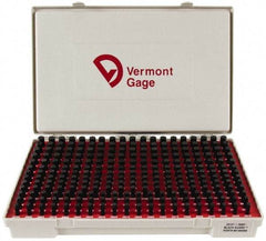 Vermont Gage - 250 Piece, 0.2515-0.5005 Inch Diameter Plug and Pin Gage Set - Minus 0.0001 Inch Tolerance, Class ZZ - Benchmark Tooling