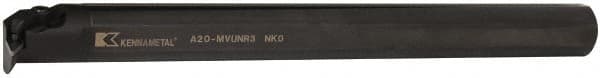 Kennametal - 43.31mm Min Bore Diam, 355.6mm OAL, 1-1/4" Shank Diam, A-MVUN Indexable Boring Bar - VN.. Insert, Screw or Clamp Holding Method - Benchmark Tooling