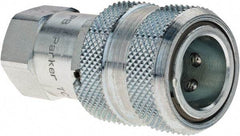Parker - 3/8 NPSF Steel Hydraulic Hose Female Pipe Thread Coupler - 10,000 psi, 6 GPM - Benchmark Tooling