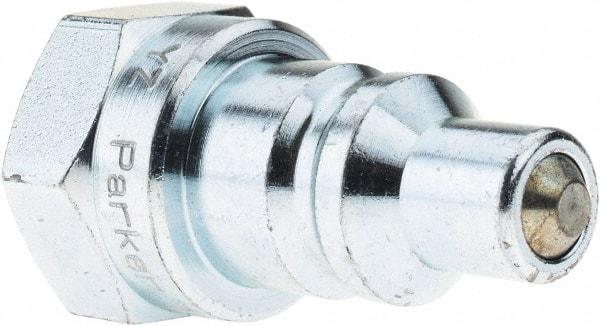 Parker - 3/8 NPSF Steel Hydraulic Hose Female Pipe Thread Nipple - 10,000 psi, 6 GPM - Benchmark Tooling
