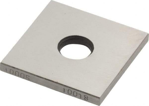 Value Collection - 0.10005" Square Steel Gage Block - Accuracy Grade 0 - Benchmark Tooling