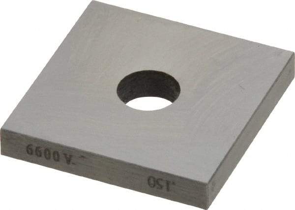 Value Collection - 0.15" Square Steel Gage Block - Accuracy Grade 0, Includes NIST Traceability Certification - Benchmark Tooling