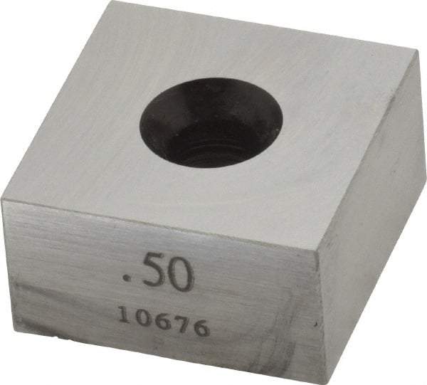 Value Collection - 0.5" Square Steel Gage Block - Accuracy Grade 0, Includes NIST Traceability Certification - Benchmark Tooling