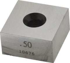 Value Collection - 0.5" Square Steel Gage Block - Accuracy Grade 0, Includes NIST Traceability Certification - Benchmark Tooling