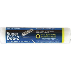 Wooster Brush - 3/16" Nap, 9" Wide Paint Roller Cover - Smooth Texture, Woven - Benchmark Tooling