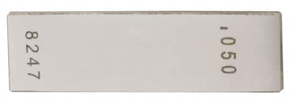 Value Collection - 0.1006" Rectangular Steel Gage Block - Accuracy Grade AS-1, Includes NIST Traceability Certification - Benchmark Tooling