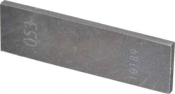 Value Collection - 0.053" Rectangular Steel Gage Block - Accuracy Grade 0 - Benchmark Tooling