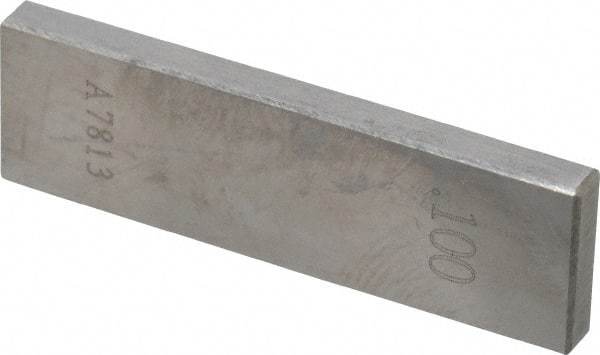 Value Collection - 0.1" Rectangular Steel Gage Block - Accuracy Grade 0, Includes NIST Traceability Certification - Benchmark Tooling