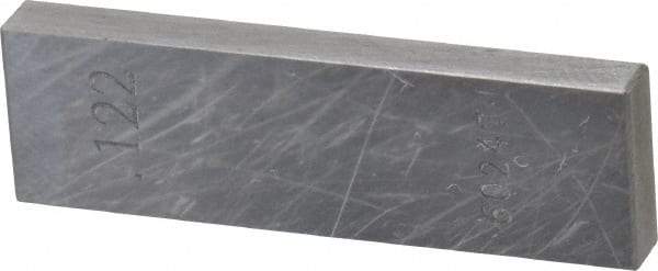 Value Collection - 0.122" Rectangular Steel Gage Block - Accuracy Grade 0, Includes NIST Traceability Certification - Benchmark Tooling